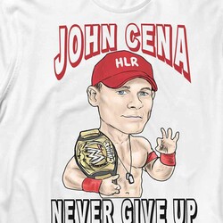 John Cena Never Give Up Wwe Amerikan Güreşi Uzun Kollu Tişört Baskılı T-Shirt - Thumbnail