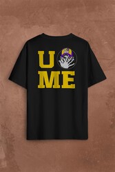 John Cena You Me Never Give Up Cenation Asla Pes Etme Sırt Ön Baskılı Oversize Tişört Unisex T-Shirt - Thumbnail