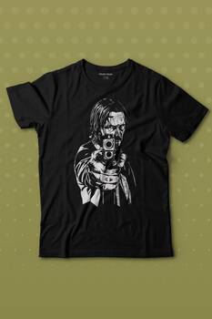 John Wick Keanu Reeves Aktör Dizi Film Matrix Silah Baskılı Tişört Çocuk T-shirt