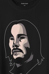 John Wick Keanu Reeves Charles Silhouette Baskılı Tişört Unisex T-Shirt - Thumbnail