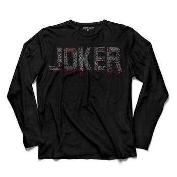 JOKER TYPOGRAPHY HİP HOP UZUN KOLLU TİŞÖRT