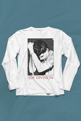 Joy Division Ian Curtis 90S Rock Punk Uk Uzun Kollu Tişört Baskılı T-Shirt - Thumbnail