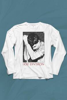 Joy Division Ian Curtis 90S Rock Punk Uk Uzun Kollu Tişört Baskılı T-Shirt