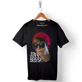 Justin Bieber 1994 Silüet Baskılı Tişört Unisex T-Shirt