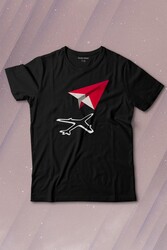 Kağıt Uçak Hayaller Hayatlar Fly Pilot Baskılı Tişört Çocuk T-shirt - Thumbnail