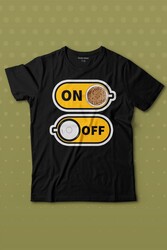 Kahve On Off Coffee Baskılı Tişört Çocuk T-shirt - Thumbnail