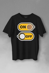 Kahve On Off Coffee Baskılı Tişört Unisex T-Shirt - Thumbnail