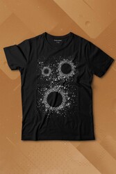 Kara Delik Uzay Zaman Galaksi Karadelikler Cosmos Kümesi Baskılı Tişört Çocuk T-shirt - Thumbnail