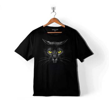 KARA KEDİ GÖZ BLACK CAT EYE ÇOCUK TİŞÖRT