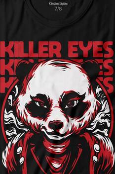 Katil Gözler Killer Eyes Panda Baskılı Tişört Çocuk T-shirt