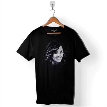 Katy Perry Kissed Gırl Keti Peri Fotoğraflı Resimli Baskılı Tişört Unisex T-Shirt