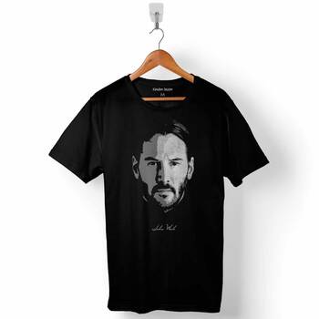 Keanu Reeves John Wick Matrix Baskılı Tişört Unisex T-Shirt