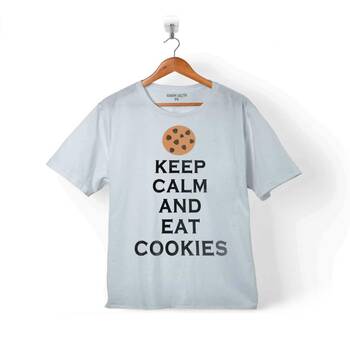 KEEP CALM AND EAT COKIES KURABİYE PASTA ÇOCUK TİŞÖRT