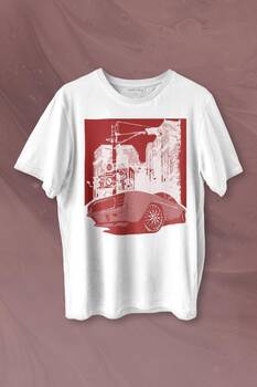 Klasik Araba Retro Vintage Classic Car Motor Baskılı Tişört Unisex T-shirt