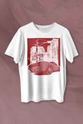 Klasik Araba Retro Vintage Classic Car Motor Baskılı Tişört Unisex T-shirt - Thumbnail