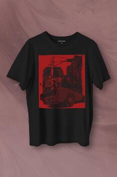 Klasik Araba Retro Vintage Classic Car Motor Baskılı Tişört Unisex T-Shirt