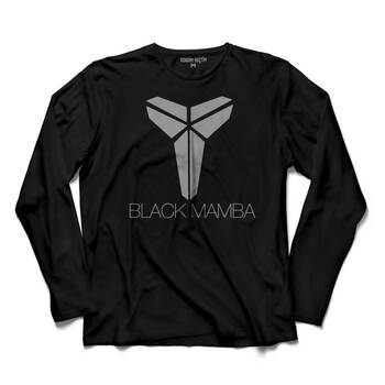 KOBE BRYANT BLACK MAMBA LOGO NBA BASKETBALL 2 UZUN KOLLU TİŞÖRT