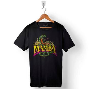 Kobe Bryant Black Mamba Logo Nba Basketball Baskılı Tişört Unisex T-Shirt