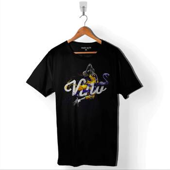 Kobe Bryant Black Mamba Logo Nba Basketball Baskılı Tişört Unisex T-Shirt