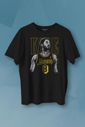 Kobe Bryant Los Angeles Lakers No 8 Basketball Baskılı Tişört Unisex T-shirt - Thumbnail