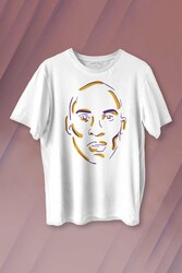 Kobe Bryant Silüet Black Mamba Mor Baskılı Tişört Unisex T-shirt - Thumbnail