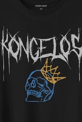 Kongelos Kralsız Taç Gothic Urban Baskılı Tişört Unisex T-Shirt - Thumbnail