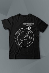 Konuma Gerek Yok Dünya Minimal Baskılı Tişört Çocuk T-shirt - Thumbnail