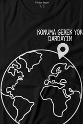 Konuma Gerek Yok Dünya Minimal Baskılı Tişört Çocuk T-shirt - Thumbnail