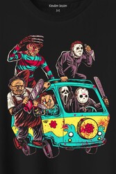 Korku Filmi Halloween Chucky Freddy Cadılar Movie Film Sinema Baskılı Tişört Unisex T-Shirt - Thumbnail