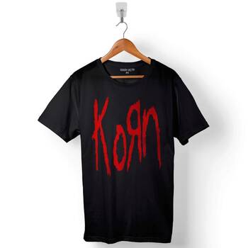 Korn Metal Music Logo Baskılı Tişört Unisex T-Shirt