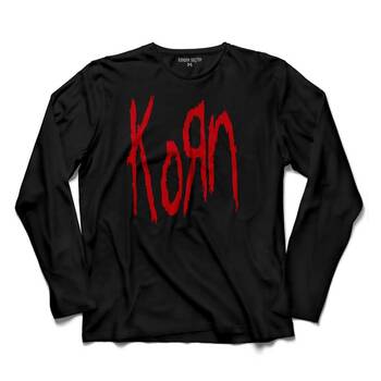 KORN METAL MUSIC LOGO UZUN KOLLU TİŞÖRT