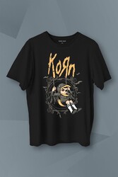 Korn Metal Rock Müzik Baskılı Tişört Unisex T-Shirt - Thumbnail