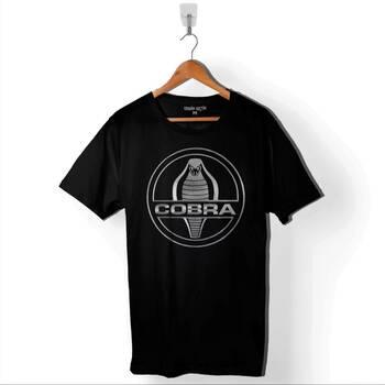 Kral Kara Kobra Yılan King Black Snake Cobra Baskılı Tişört Unisex T-Shirt