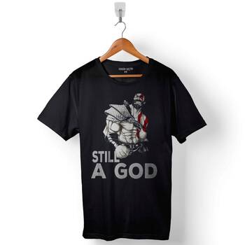 Kratos STill A God Trıbe Logo Baskılı Tişört Unisex T-Shirt