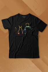 Küçük Prens Çizim Temalı Baskılı Tişört Çocuk T-shirt - Thumbnail