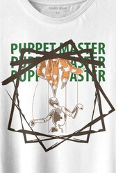 Kukla Puppet Master Geometric Baskılı Tişört Unisex T-shirt - Thumbnail