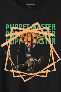 Kukla Puppet Master Geometric Baskılı Tişört Unisex T-Shirt