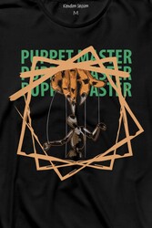 Kukla Puppet Master Geometric Uzun Kollu Tişört Baskılı T-Shirt - Thumbnail