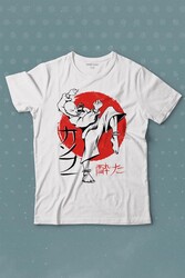 Kung Fu Uzak Doğu Spor Japonca Japanese Baskılı Tişört Çocuk T-shirt - Thumbnail