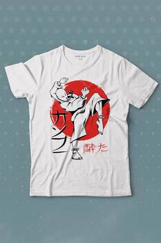 Kung Fu Uzak Doğu Spor Japonca Japanese Baskılı Tişört Çocuk T-shirt