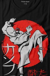 Kung Fu Uzak Doğu Spor Japonca Japanese Baskılı Tişört Çocuk T-shirt - Thumbnail