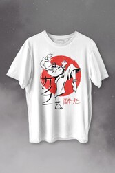 Kung Fu Uzak Doğu Spor Japonca Japanese Baskılı Tişört Unisex T-shirt - Thumbnail