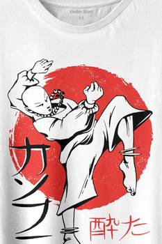 Kung Fu Uzak Doğu Spor Japonca Japanese Baskılı Tişört Unisex T-shirt