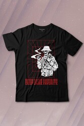 Kuru Kafa Deep Dark Baskılı Tişört Çocuk T-shirt - Thumbnail