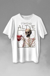 Kuru Kafa Kahve Coffee Baskılı Tişört Unisex T-shirt - Thumbnail