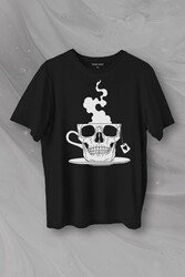 Kurukafa Kahve Çay Streetwear Baskılı Tişört Unisex T-Shirt - Thumbnail