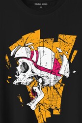 Kurukafa Metal Skull Rock Baskılı Tişört Unisex T-Shirt - Thumbnail