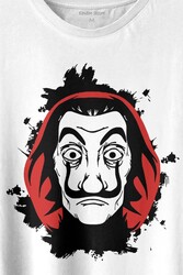 La Casa De Papel Dali Mask Maskesi Baskılı Tişört Unisex T-shirt - Thumbnail