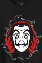 La Casa De Papel Dali Mask Maskesi Baskılı Tişört Unisex T-Shirt - Thumbnail