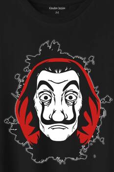 La Casa De Papel Dali Mask Maskesi Baskılı Tişört Unisex T-Shirt